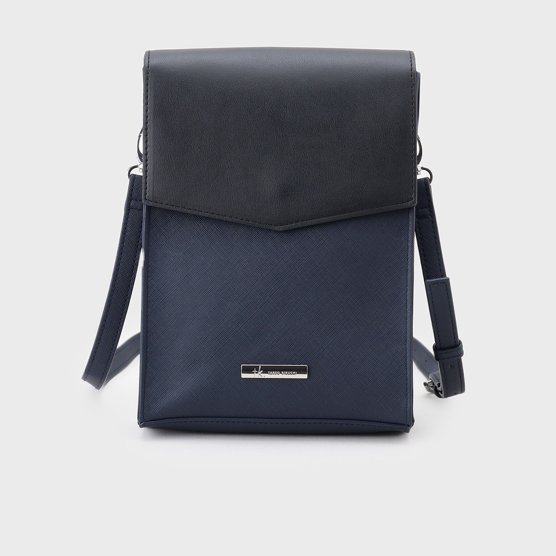 tk.TAKEO KIKUCHI「フラップスクエアミニョルダー」|ショルダー・メッセンジャー|ネイビー(194)