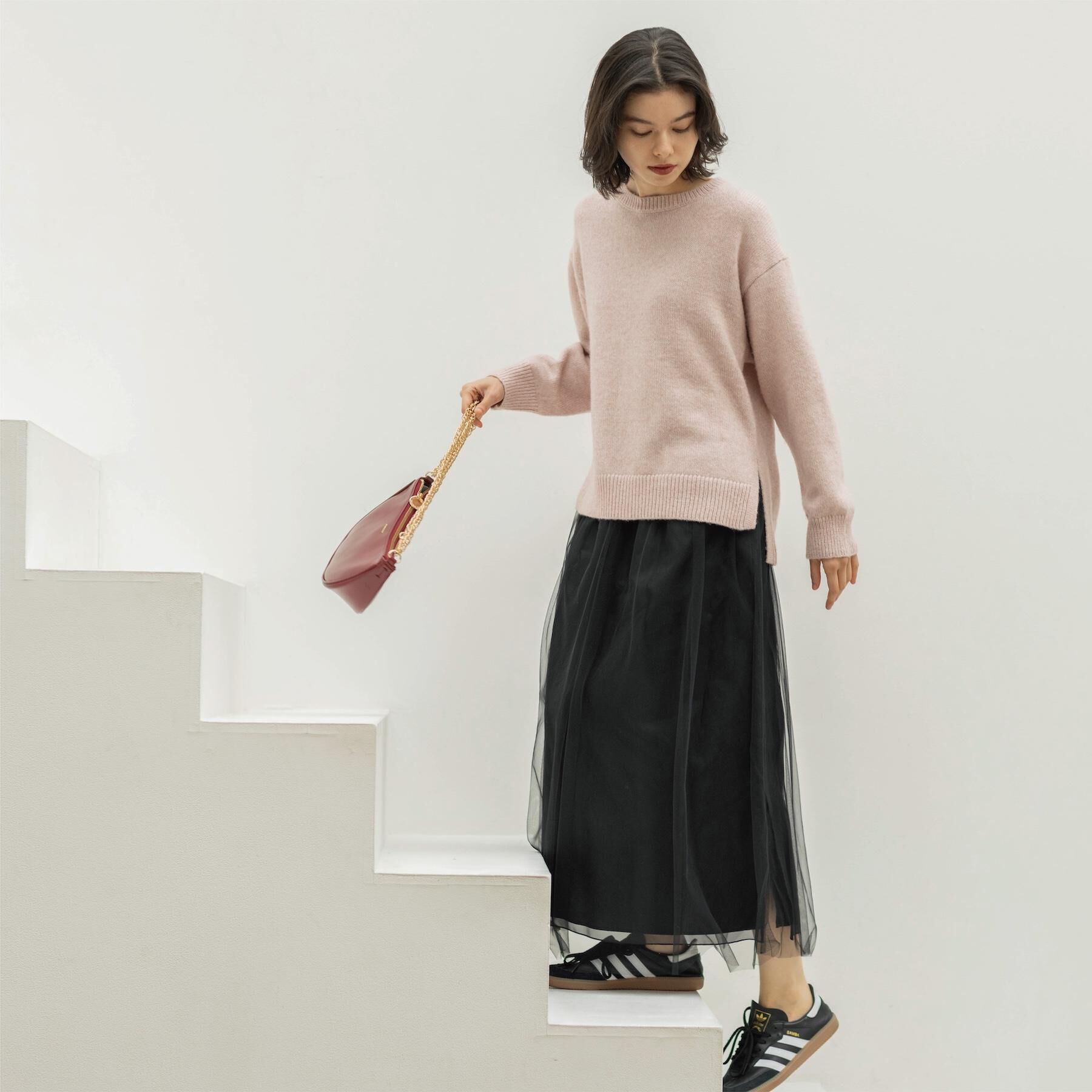 OPAQUE.CLIP「リラクシークルーネックニット【洗濯機OK】」|ニット・セーター|