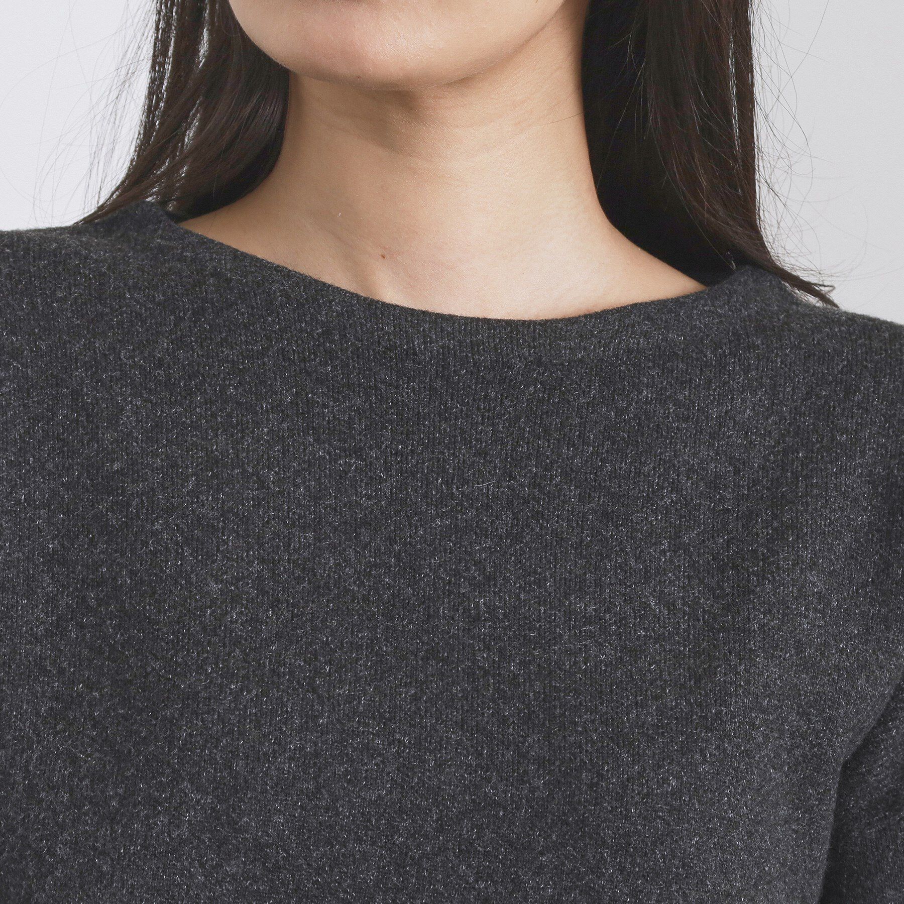 OPAQUE.CLIP「サイド編地切替ニットトップス/セットアップ対応【洗濯機OK】」|ニット・セーター|