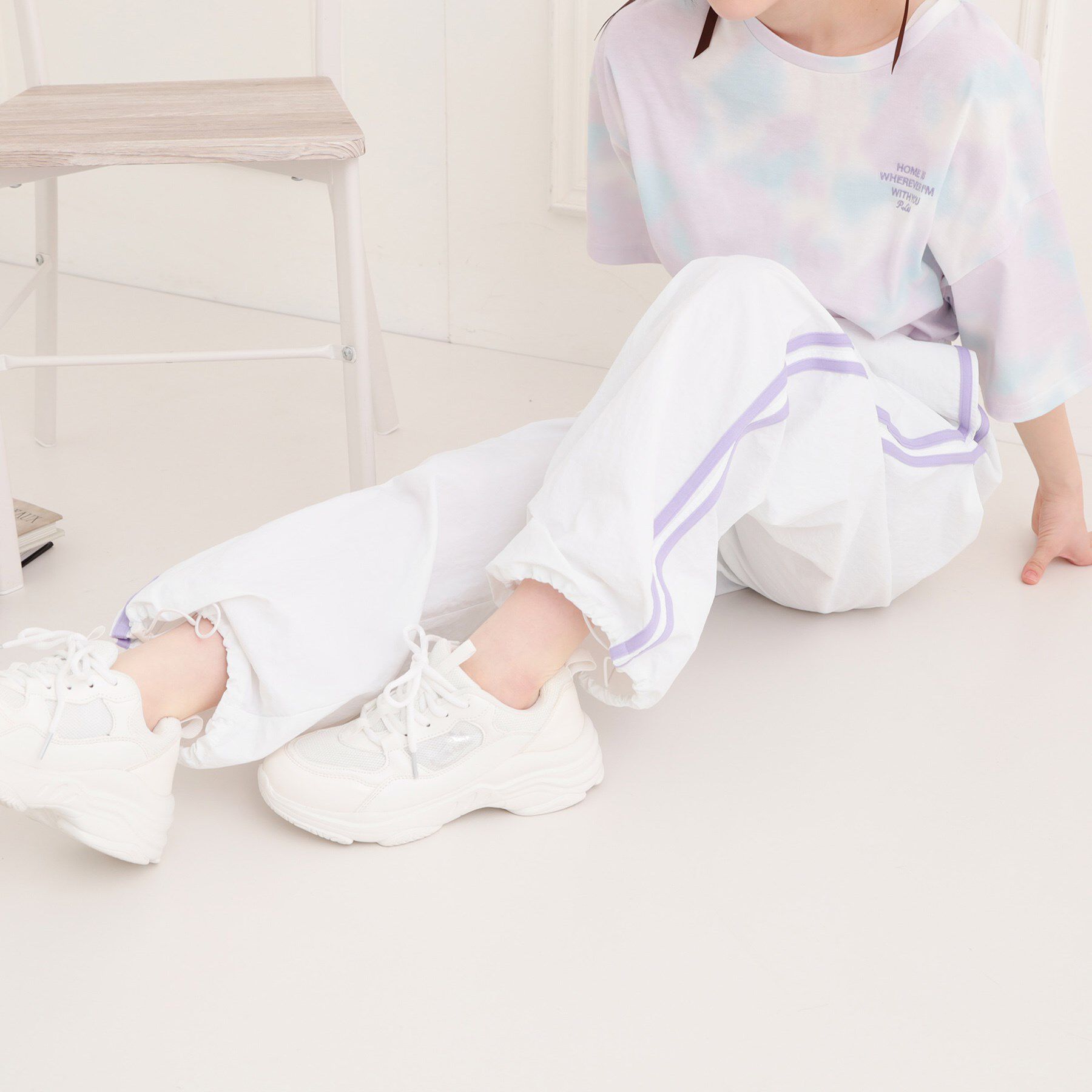 PINK-latte「ナイロンライントラックパンツ」|その他|