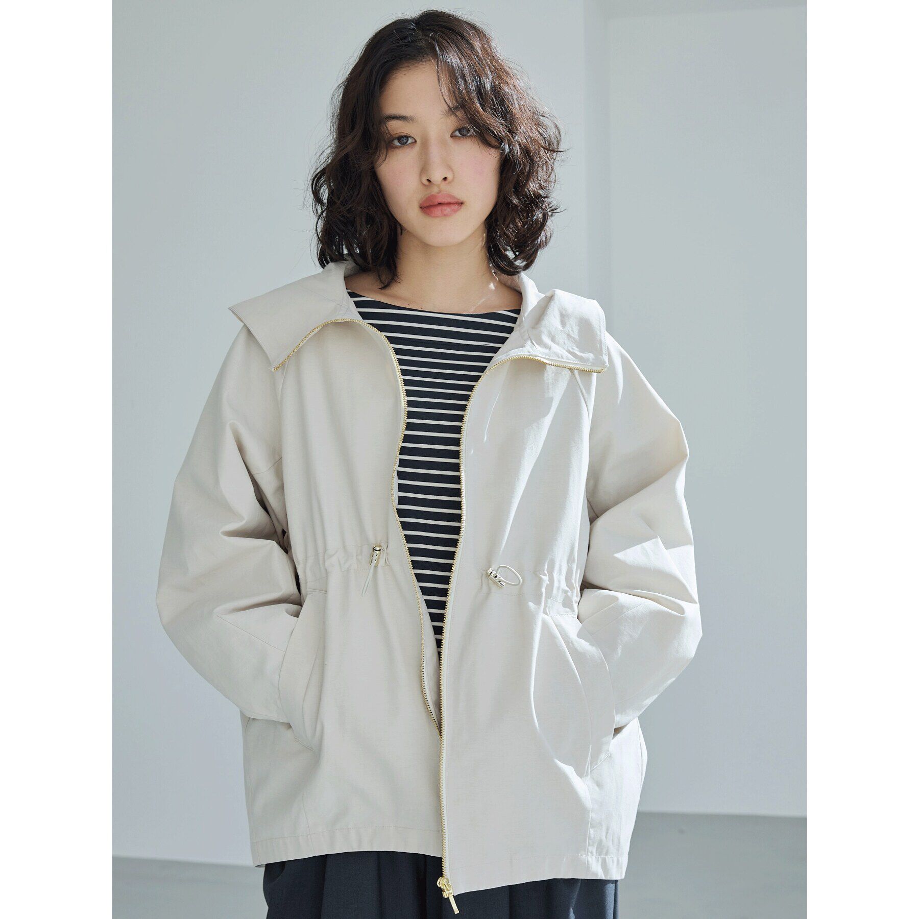 THE SHOP TK「【撥水】ウエストドロストマウンテンパーカ」|ブルゾン・スタジャン|