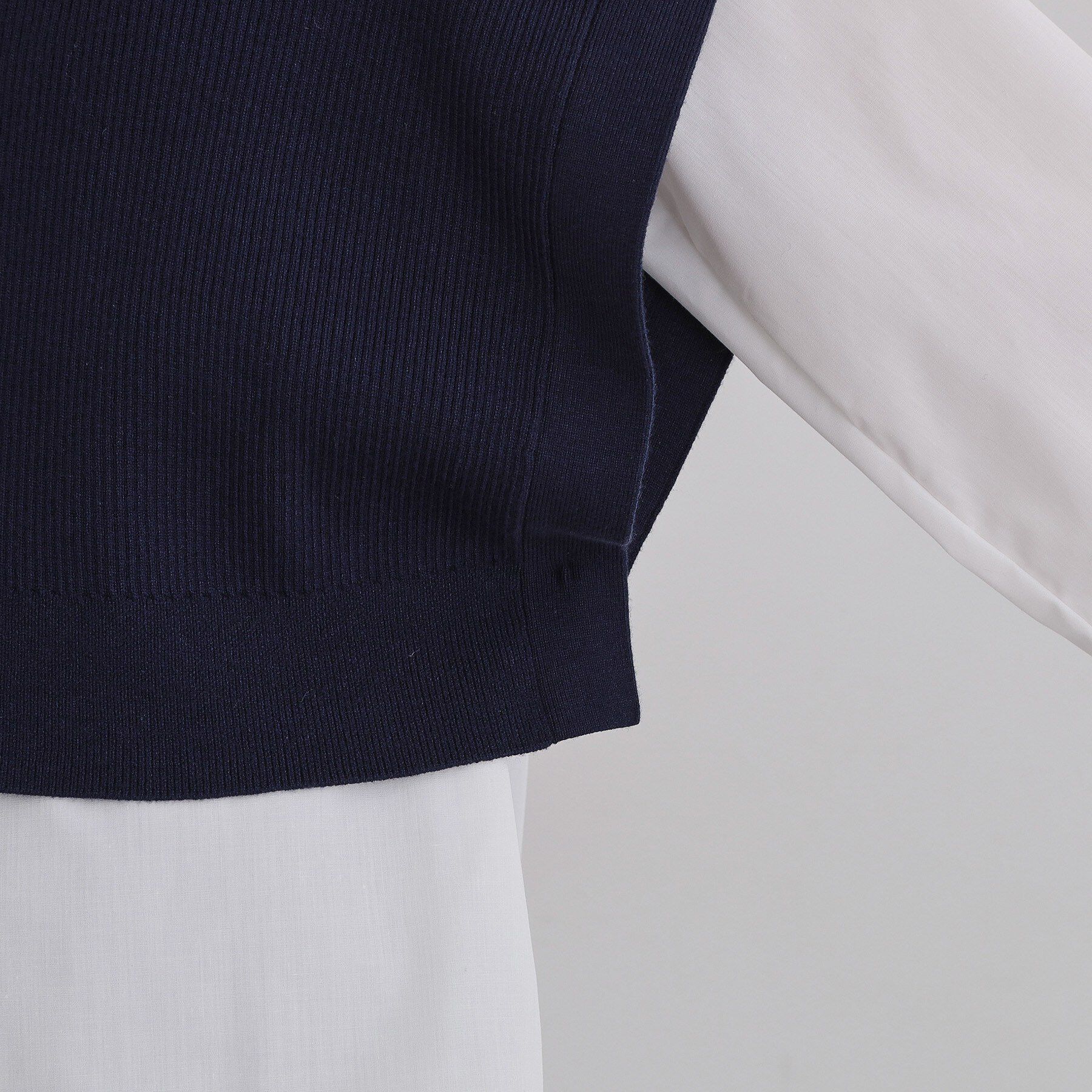 THE SHOP TK「【2点セット】レイヤードスタイルでこなれ見え ニットベスト＆シャツ」|その他|