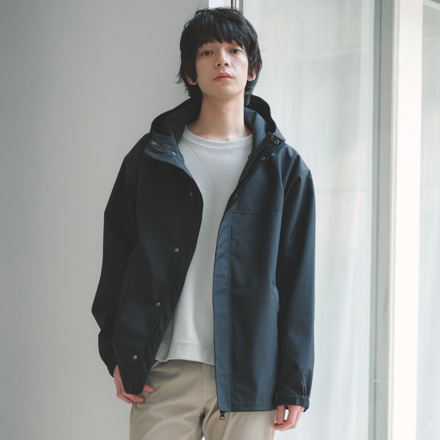 THE SHOP TK「【季節の変わり目に最適】ナイロンマウンテンパーカー  防風/洗濯機OK」|ブルゾン・スタジャン|