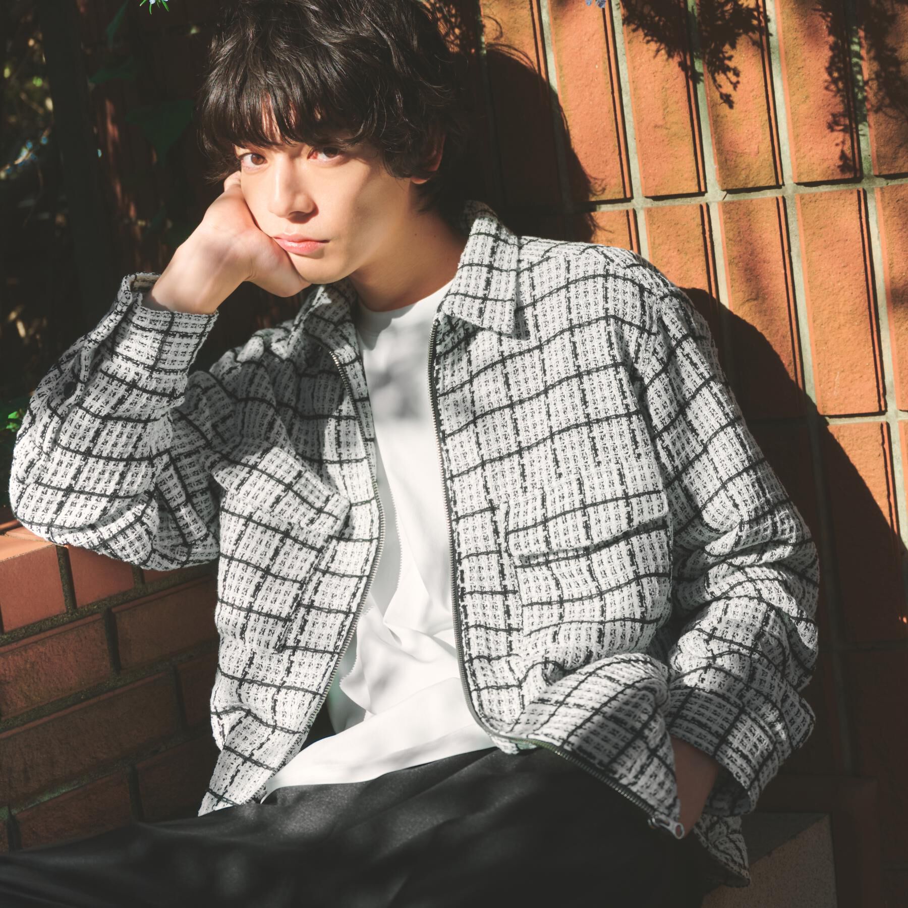 THE SHOP TK「【カジュアルに上品さをプラス】変わり織ツイードブルゾン　洗濯機OK」|ブルゾン・スタジャン|