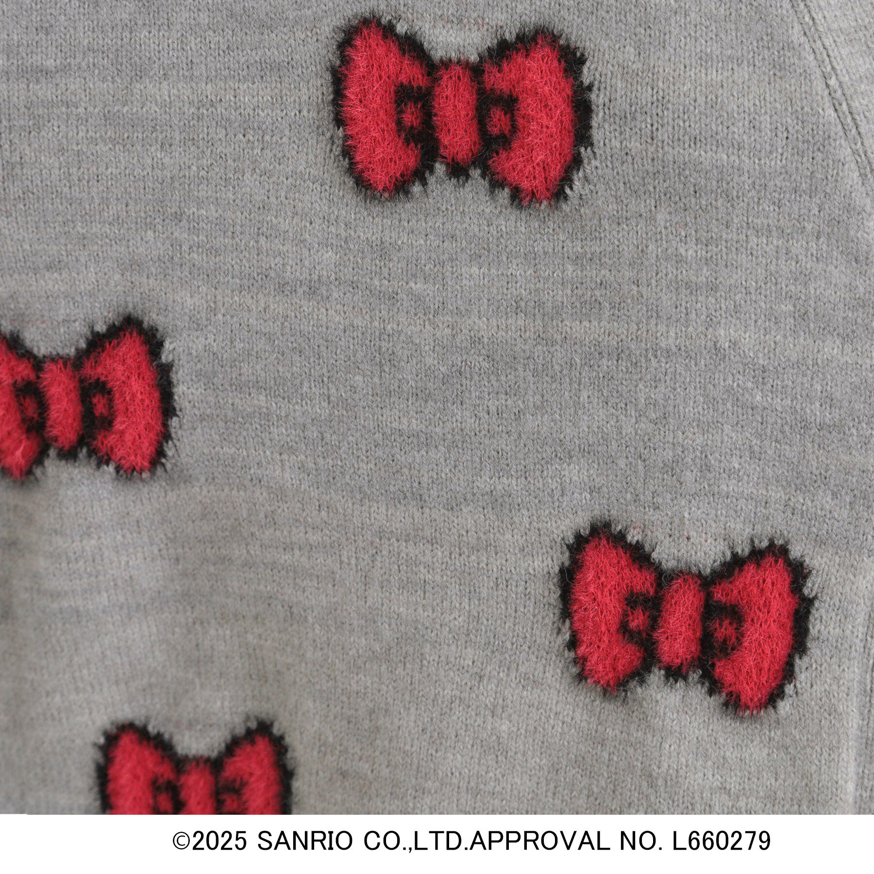 SHOO･LA･RUE「【HELLO KITTY コラボ】Vネックジャカードカーディガン」|カーディガン|