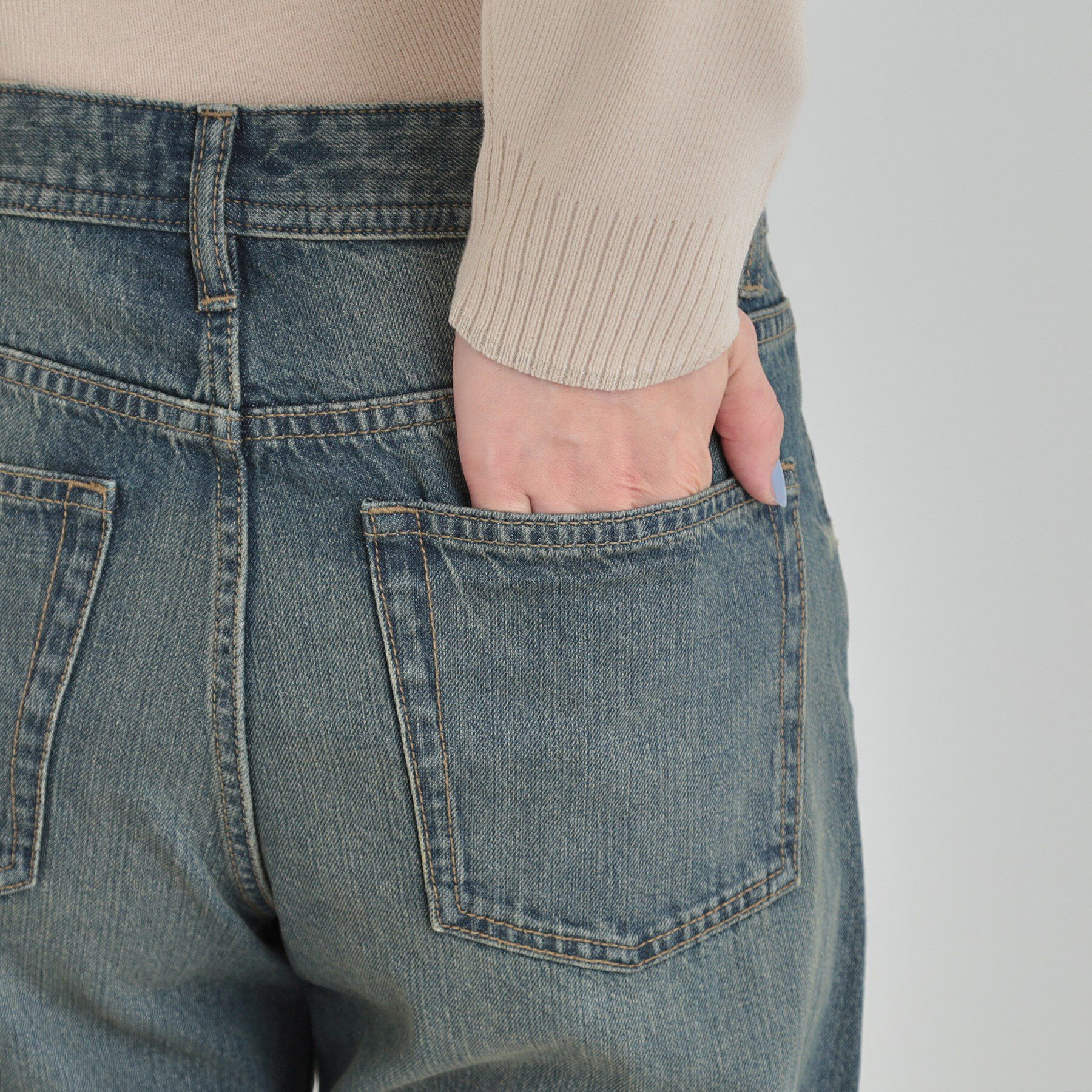 SHOO･LA･RUE「【SHOO・LA・RUE DENIM】体型カバーにも バギーデニムワイドパンツ」|デニム|