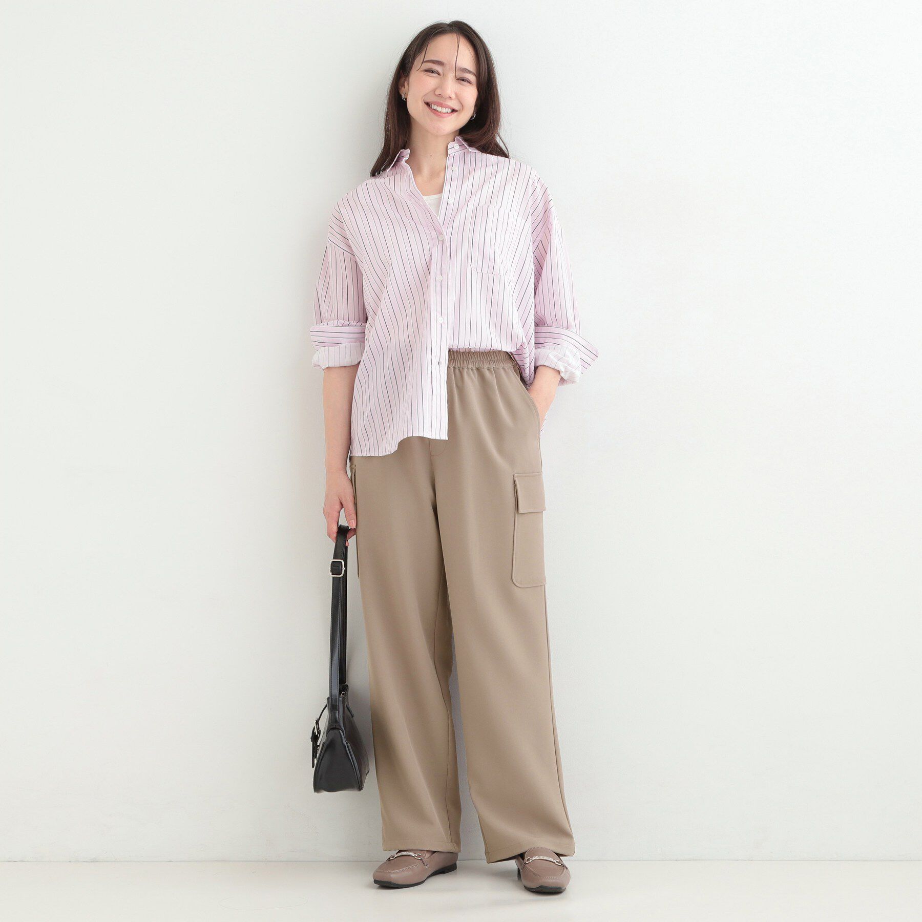 SHOO･LA･RUE「【洗濯機可/S-LL/2WAY】こなれたカジュアルスタイルに イージーカーゴパンツ」|その他|