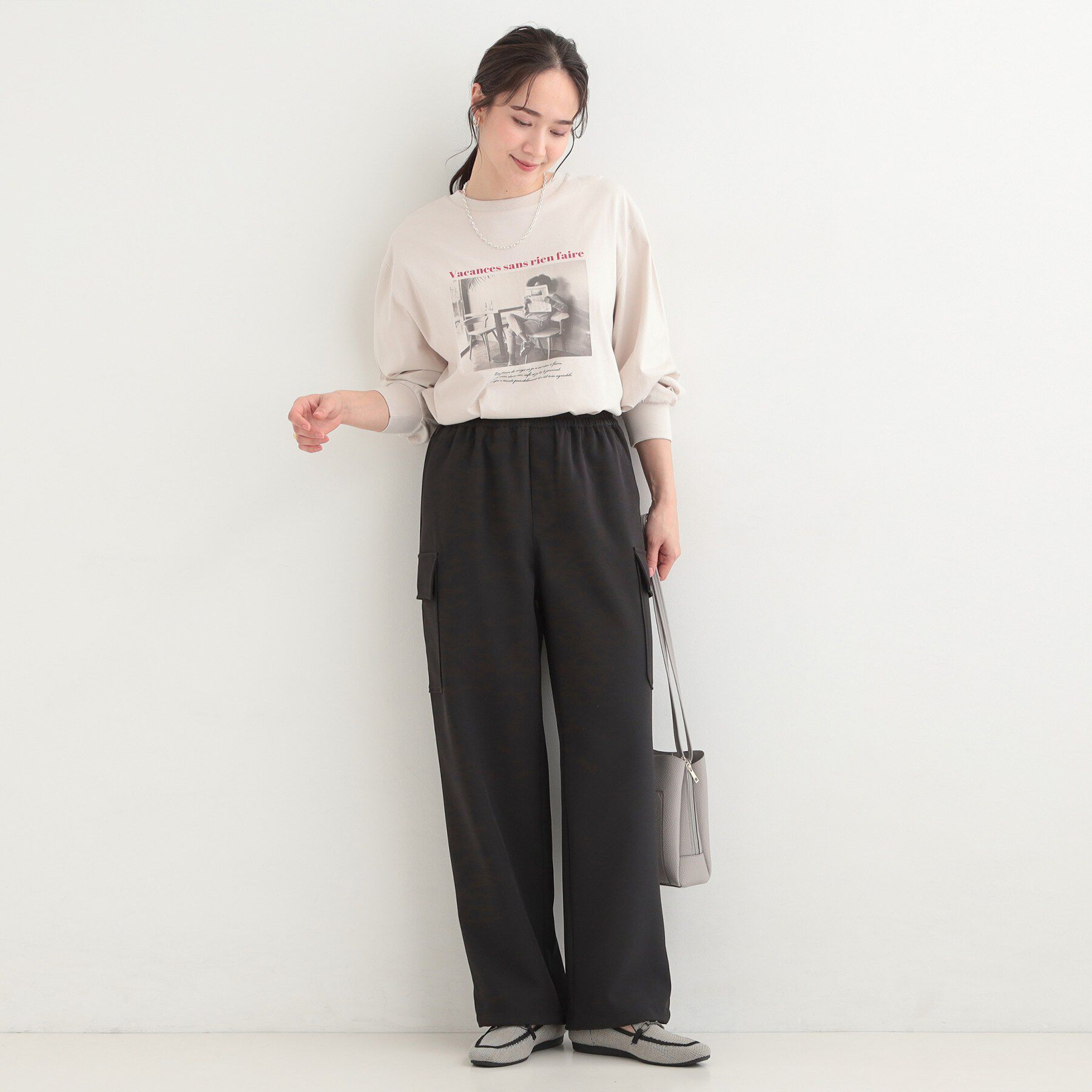 SHOO･LA･RUE「【洗濯機可/S-LL/2WAY】こなれたカジュアルスタイルに イージーカーゴパンツ」|その他|