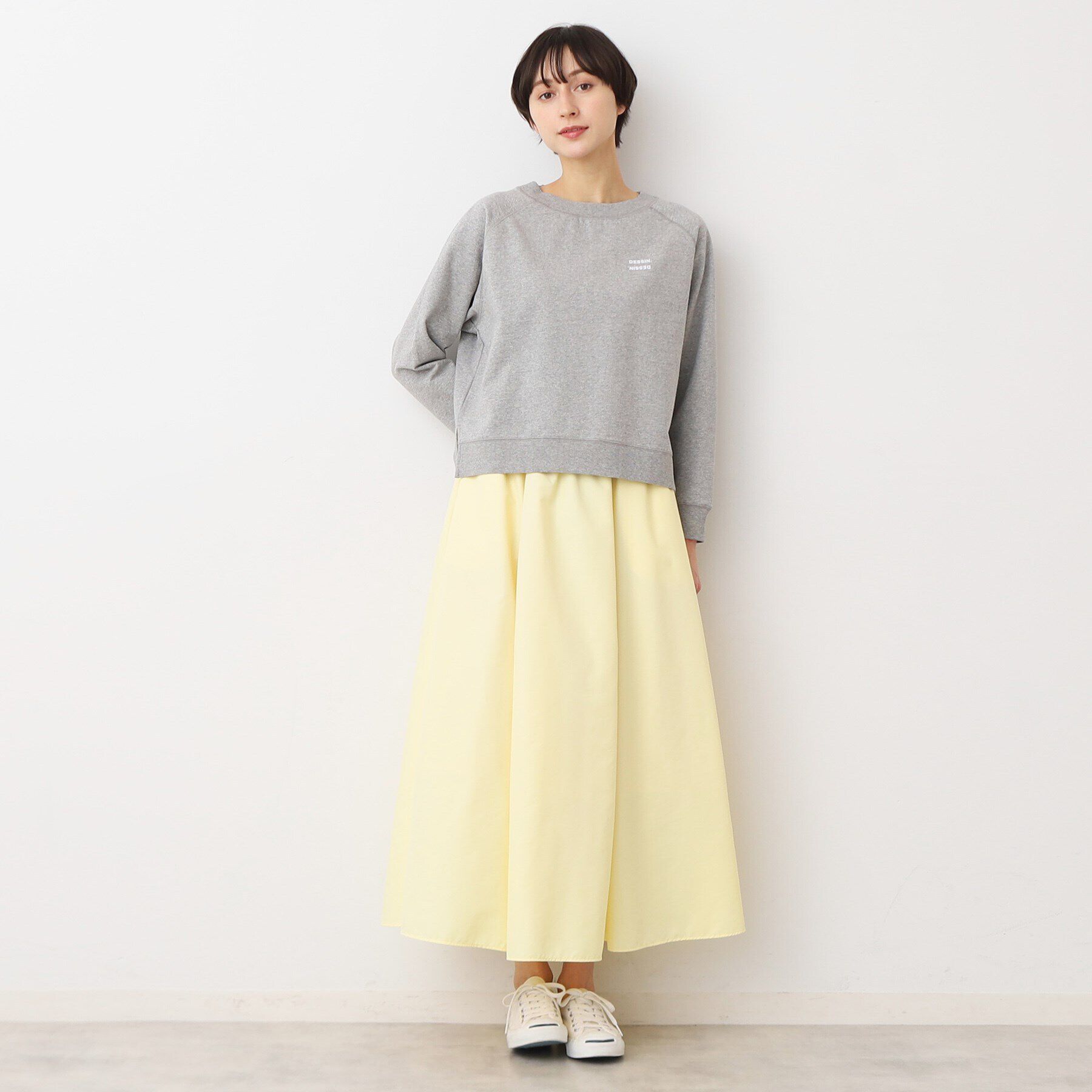 Dessin「【洗える】クロップド丈ロゴカットソー（S～L）」|Tシャツ・カットソー|