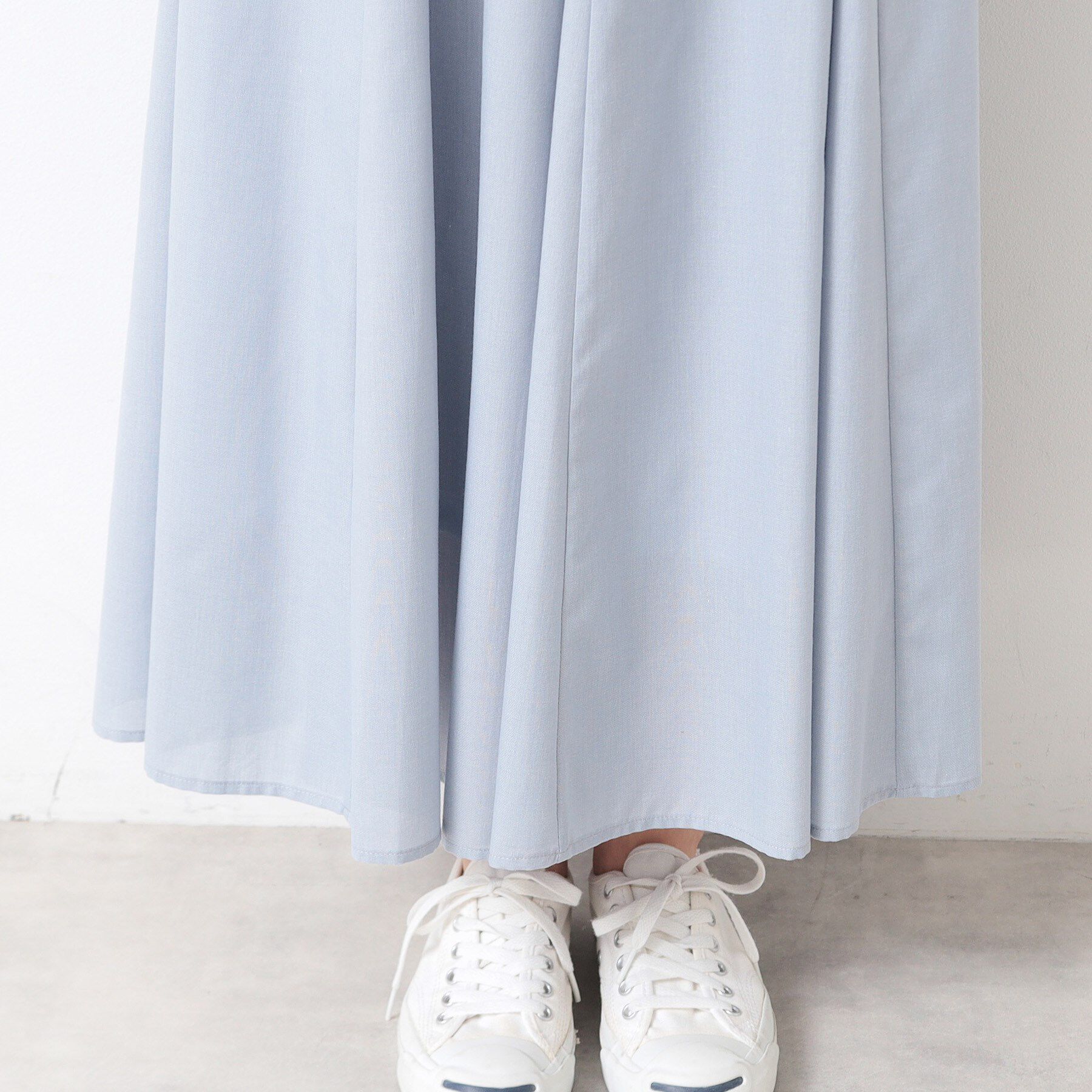 Dessin「【5色展開・ウエストゴム・洗える】エアリーフレアスカート（XS～L）」|スカート|