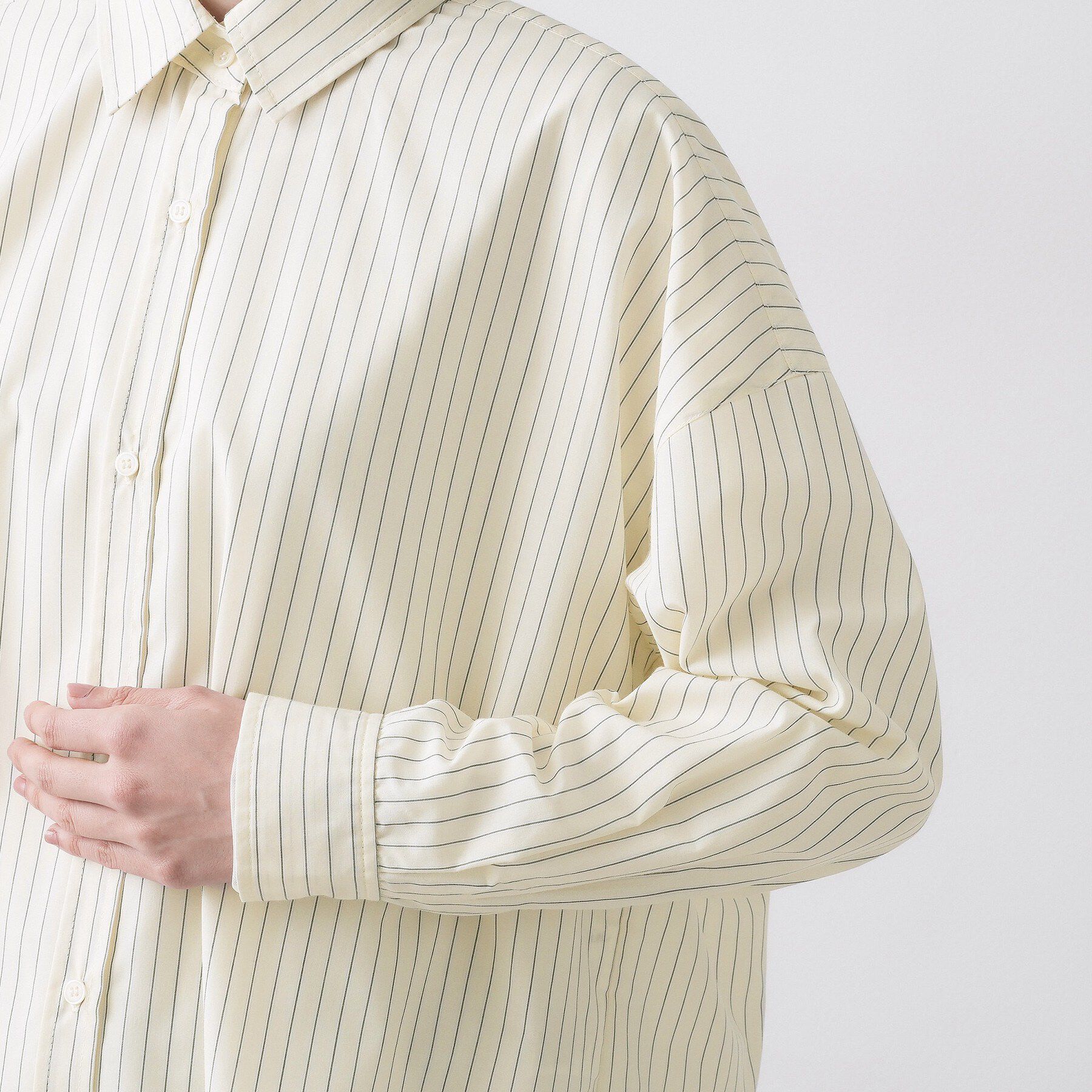 Dessin「【洗える】バックボタンオーバーシャツ」|シャツ・ブラウス|