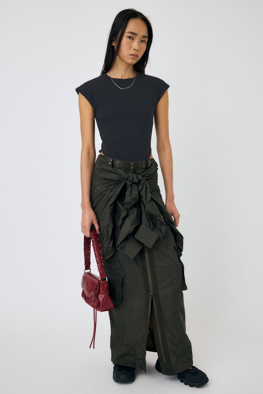 MOUSSY「BASIC RIB ボディスーツ」|Tシャツ・カットソー|