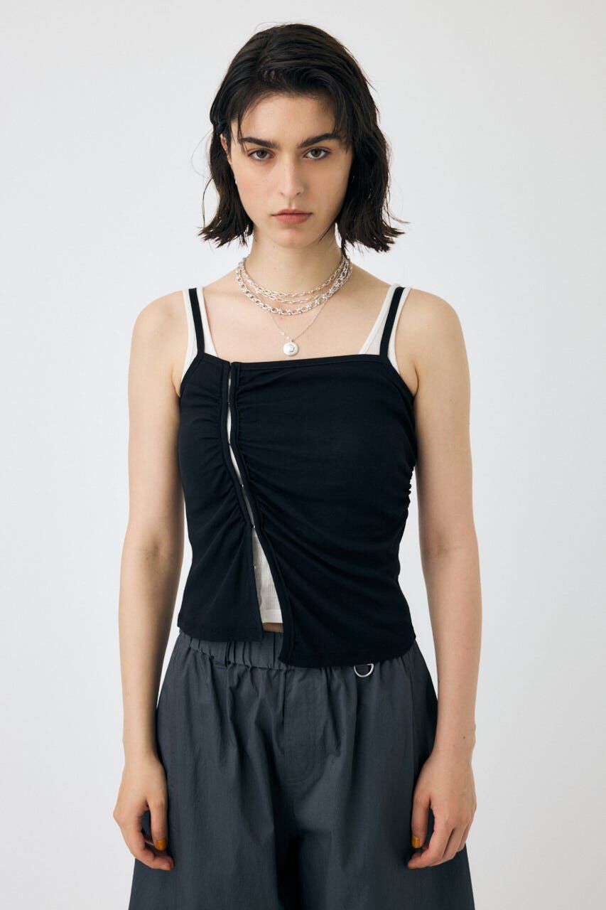 MOUSSY「DOUBLE LAYERED SHEER タンク」|タンクトップ|