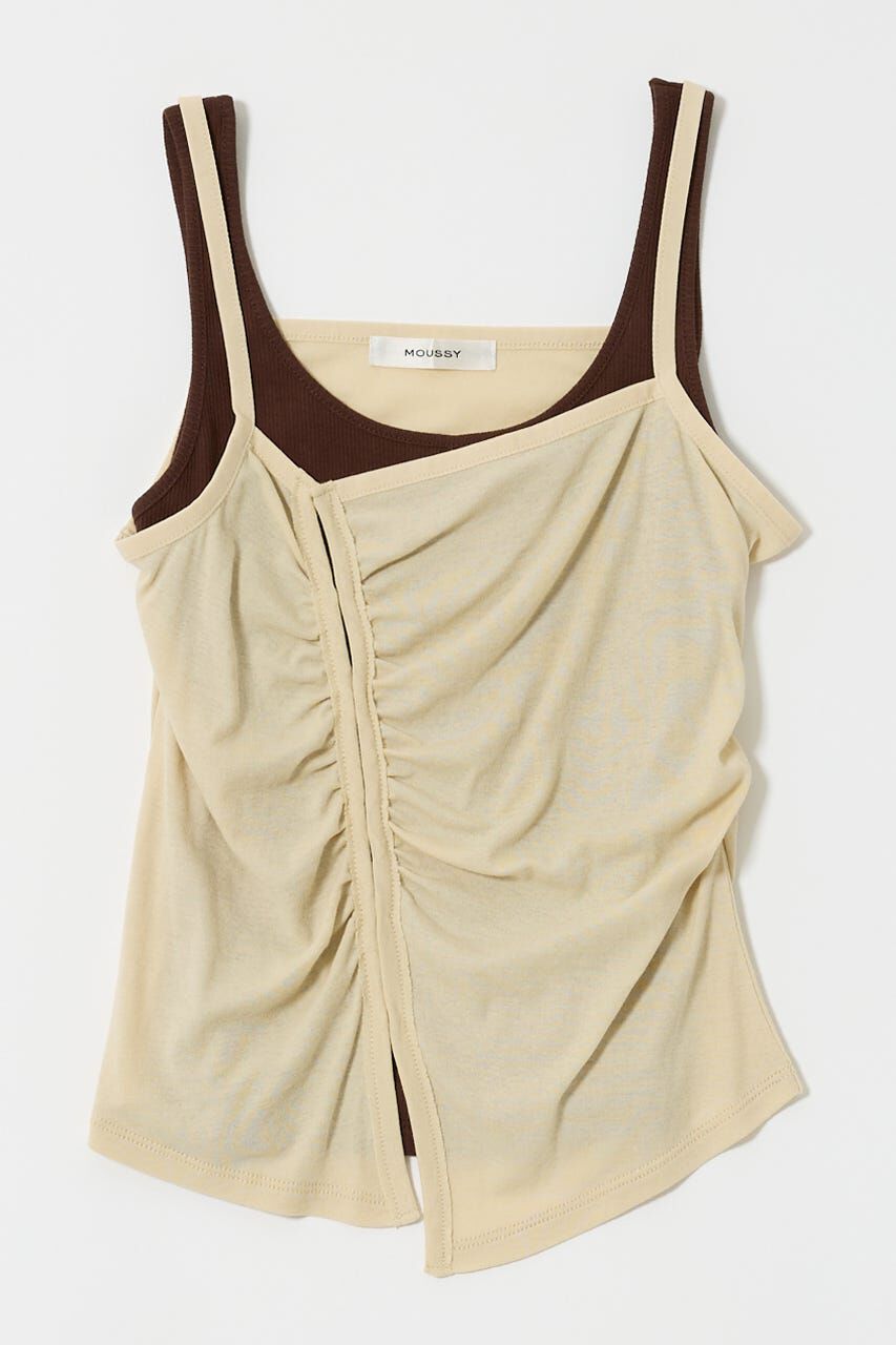 MOUSSY「DOUBLE LAYERED SHEER タンク」|タンクトップ|