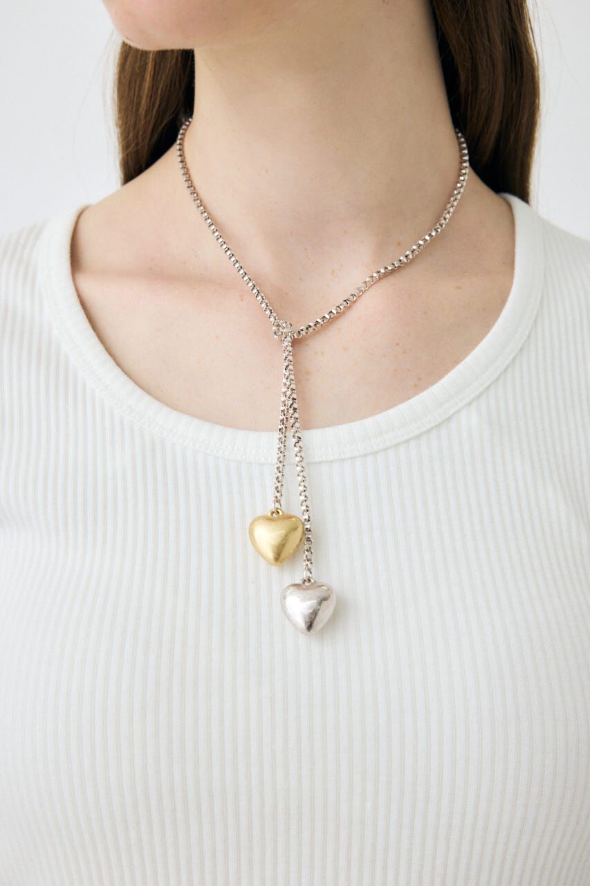 MOUSSY「DOUBLE HEART ネックレス」|ネックレス|Multi_1