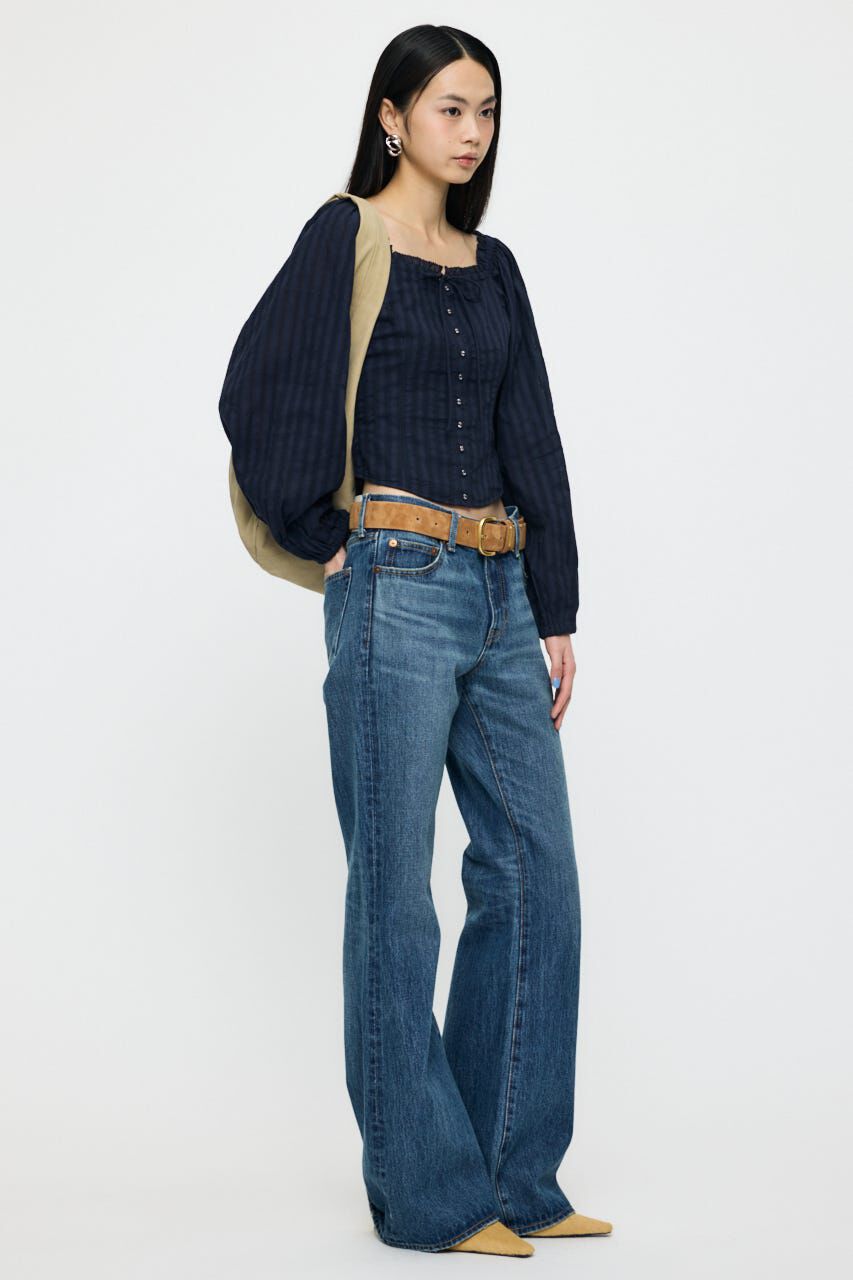 MOUSSY「LACE TRIMMED CORSET ブラウス」|シャツ・ブラウス|