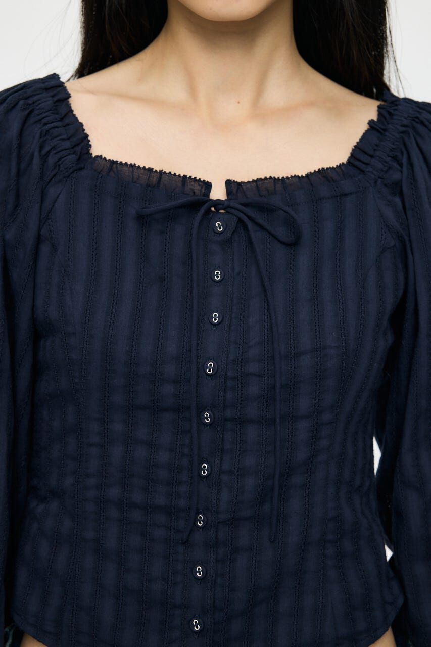 MOUSSY「LACE TRIMMED CORSET ブラウス」|シャツ・ブラウス|