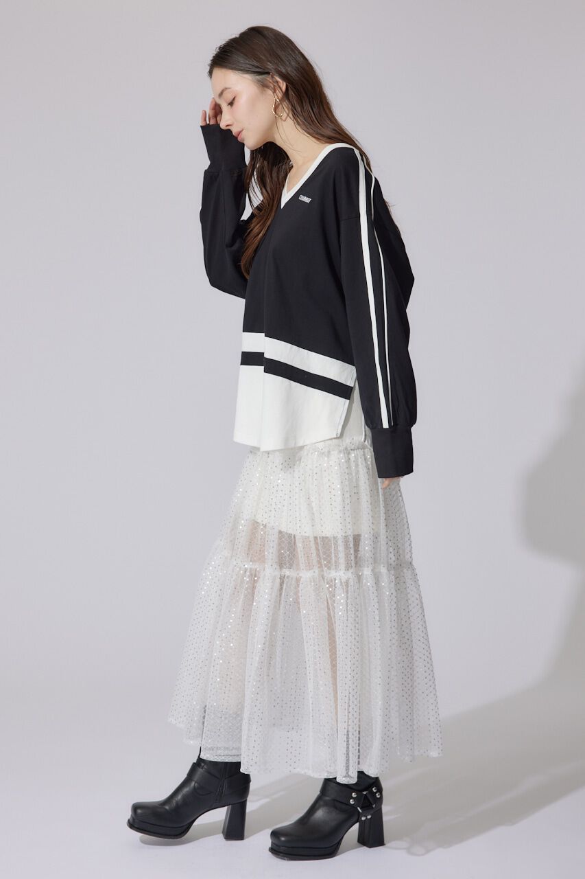 rienda「ユニフォームレディーロンT」|Tシャツ・カットソー|