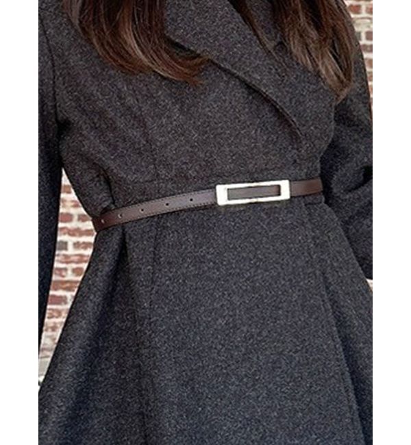 RESEXXY「ナローベルト」|ベルト|ブラウン