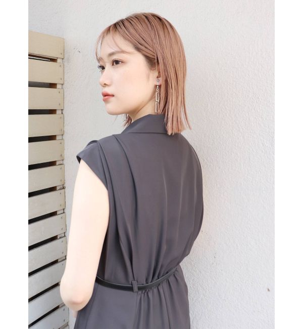 MURUA「ウエストベルトワイドロンパース」|オールインワン|