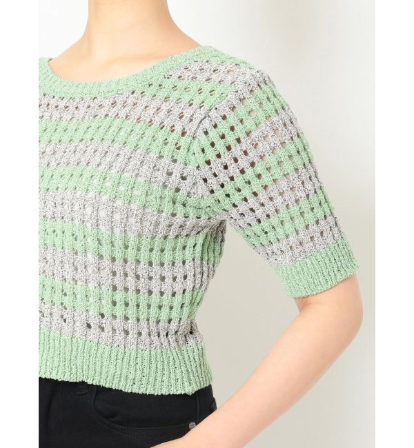 MURUA「メッシュショートニット」|ニット・セーター|