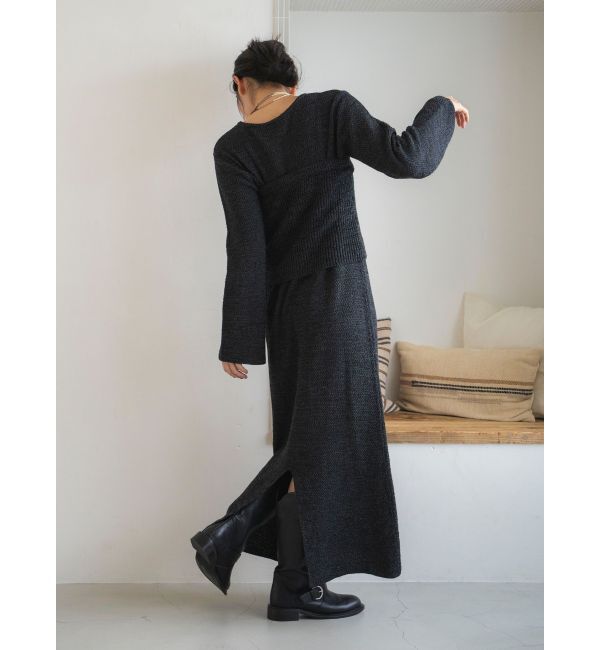 Ungrid「ビスチェセットニットワンピ」|ワンピース|