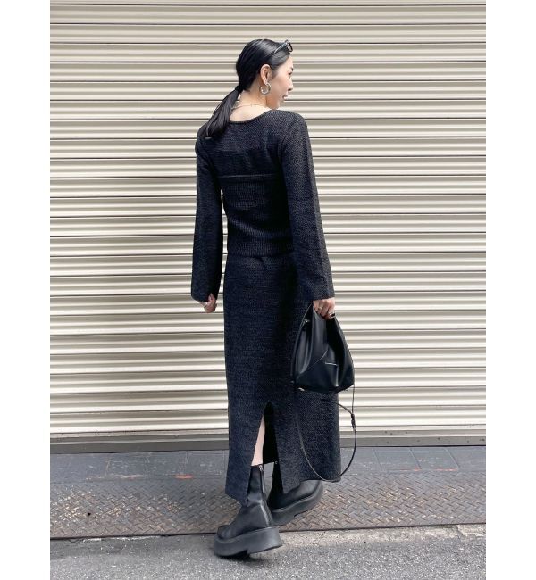 Ungrid「ビスチェセットニットワンピ」|ワンピース|