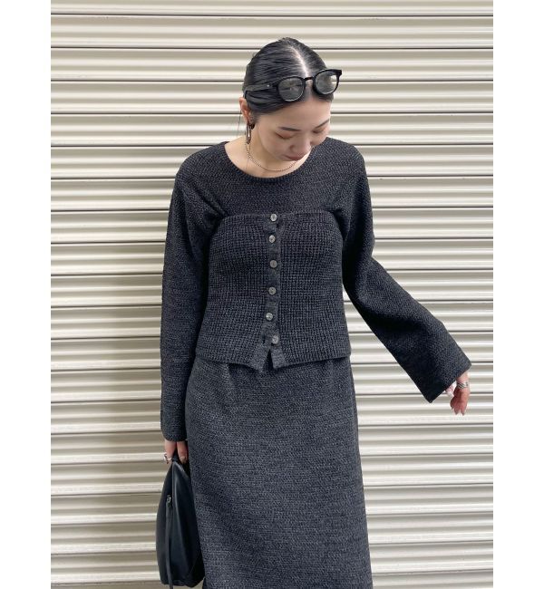 Ungrid「ビスチェセットニットワンピ」|ワンピース|