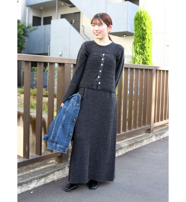 Ungrid「ビスチェセットニットワンピ」|ワンピース|