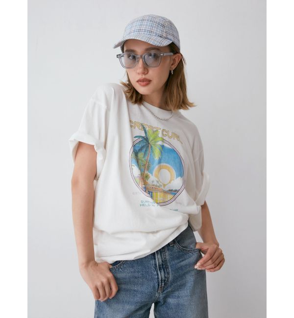 Ungrid「CREST CURLロゴTee」|Tシャツ・カットソー|