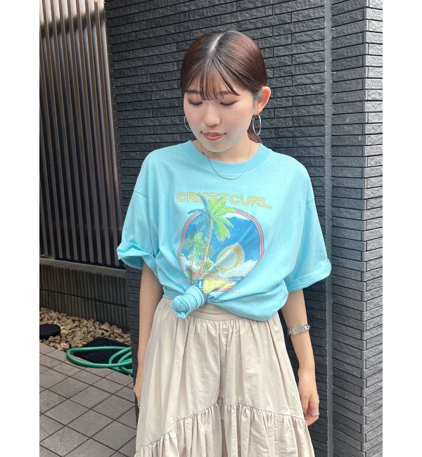 Ungrid「CREST CURLロゴTee」|Tシャツ・カットソー|