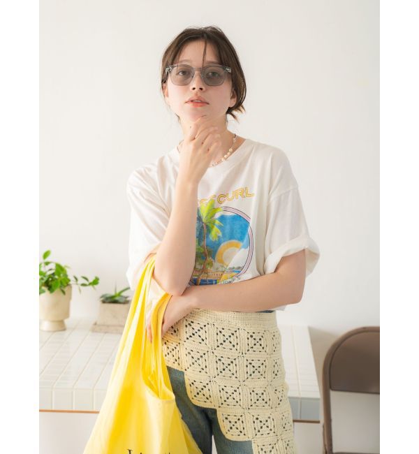 Ungrid「CREST CURLロゴTee」|Tシャツ・カットソー|