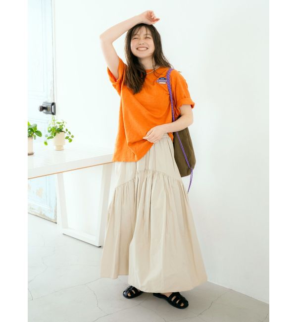 Ungrid「エンブロイダリーダメージロゴTee」|Tシャツ・カットソー|