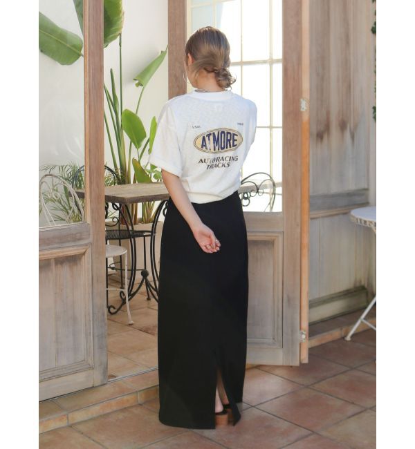 Ungrid「エンブロイダリーダメージロゴTee」|Tシャツ・カットソー|