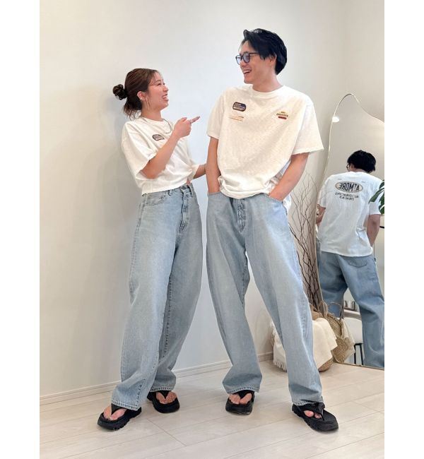 Ungrid「エンブロイダリーダメージロゴTee」|Tシャツ・カットソー|