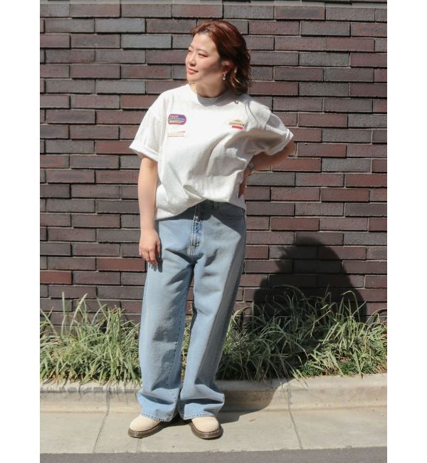 Ungrid「エンブロイダリーダメージロゴTee」|Tシャツ・カットソー|