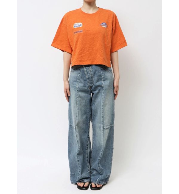 Ungrid「エンブロイダリーダメージロゴTee」|Tシャツ・カットソー|