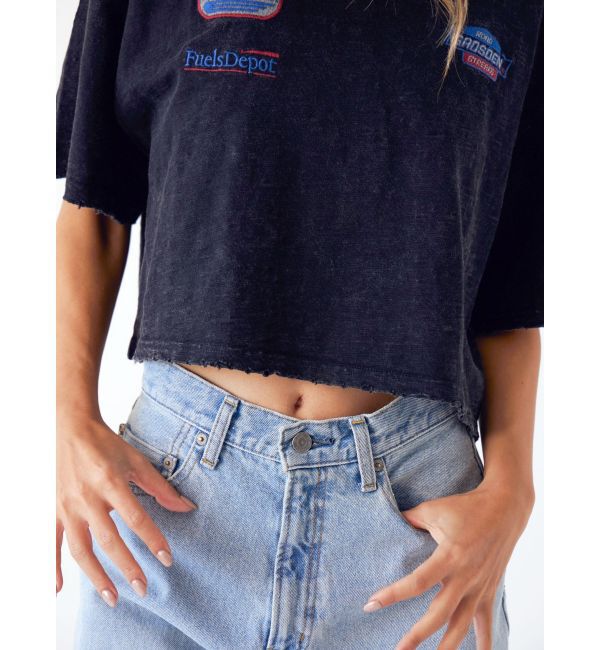 Ungrid「エンブロイダリーダメージロゴTee」|Tシャツ・カットソー|