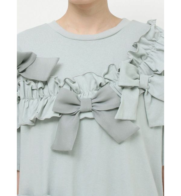 merry jenny「ribbon frill big tee」|Tシャツ・カットソー|