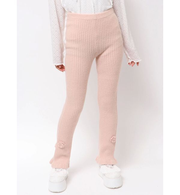 merry jenny「お花のリブニットパンツ」|その他|