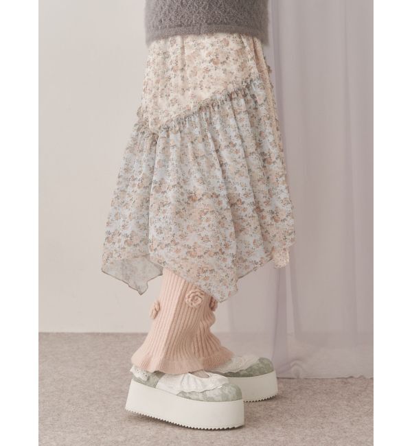 merry jenny「お花のリブニットパンツ」|その他|