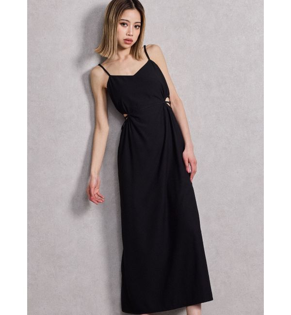 GYDA「SIDE OPEN BACK RIBBON LONGワンピース」|ワンピース|