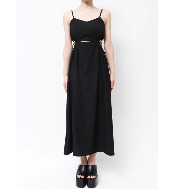 GYDA「SIDE OPEN BACK RIBBON LONGワンピース」|ワンピース|
