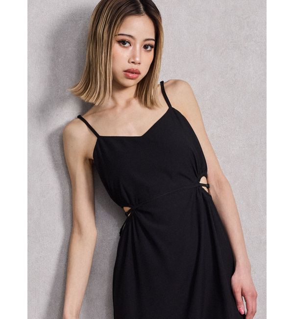 GYDA「SIDE OPEN BACK RIBBON LONGワンピース」|ワンピース|
