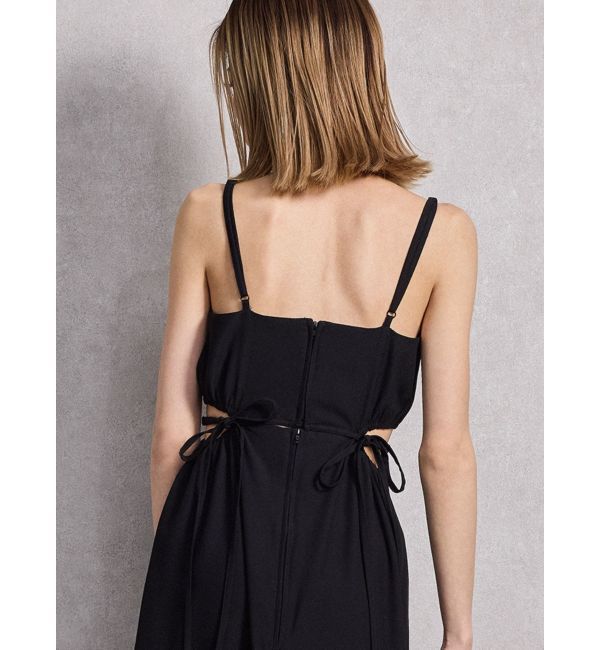 GYDA「SIDE OPEN BACK RIBBON LONGワンピース」|ワンピース|