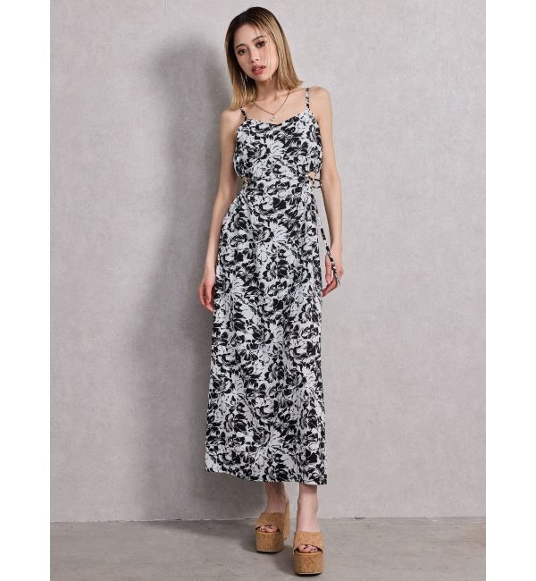 GYDA「SIDE OPEN BACK RIBBON LONGワンピース」|ワンピース|