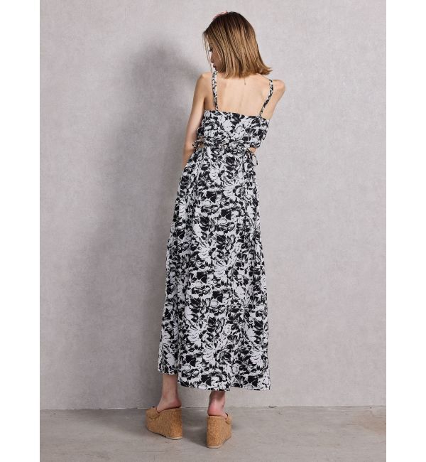 GYDA「SIDE OPEN BACK RIBBON LONGワンピース」|ワンピース|