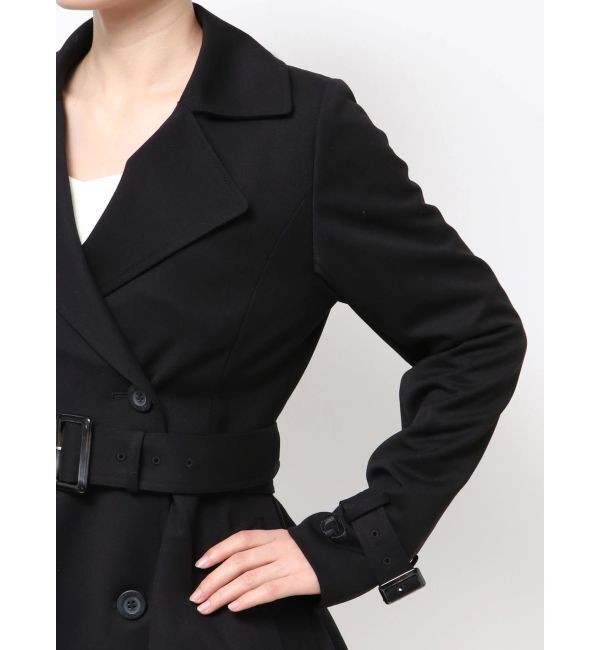 GYDA「GDミディアムフレアコート」|トレンチコート|