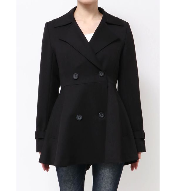 GYDA「GDミディアムフレアコート」|トレンチコート|