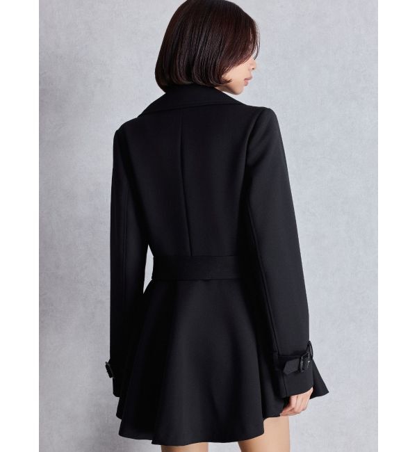 GYDA「GDミディアムフレアコート」|トレンチコート|